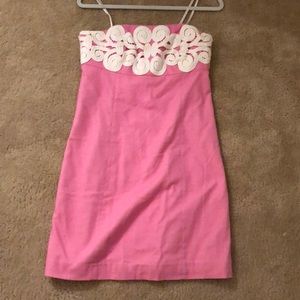 Strapless lily dress